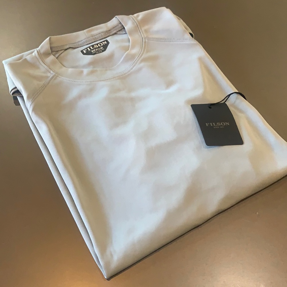 C.C. Filson Long Sleeve Barrier T-Shirt , NEW , StormGray
